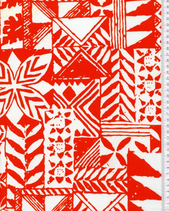 Polynesian fabric MAOHIS Red - Tissushop